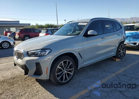 2022 BMW X3 Sdrive30I z USA, uszkodzony, nr VIN 5UX43DP02N9M20348